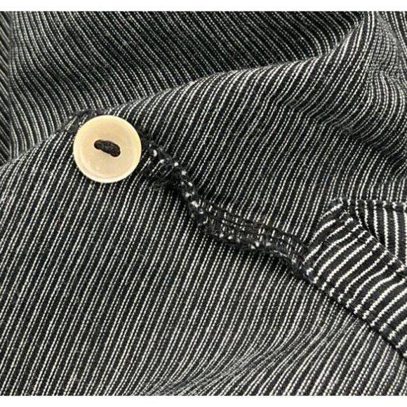 Peter Millar Crown Sport Performance Black & White Striped Golf Polo Medium - Picture 5 of 8